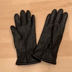 Leather gloves with acrylic lining size 7.5